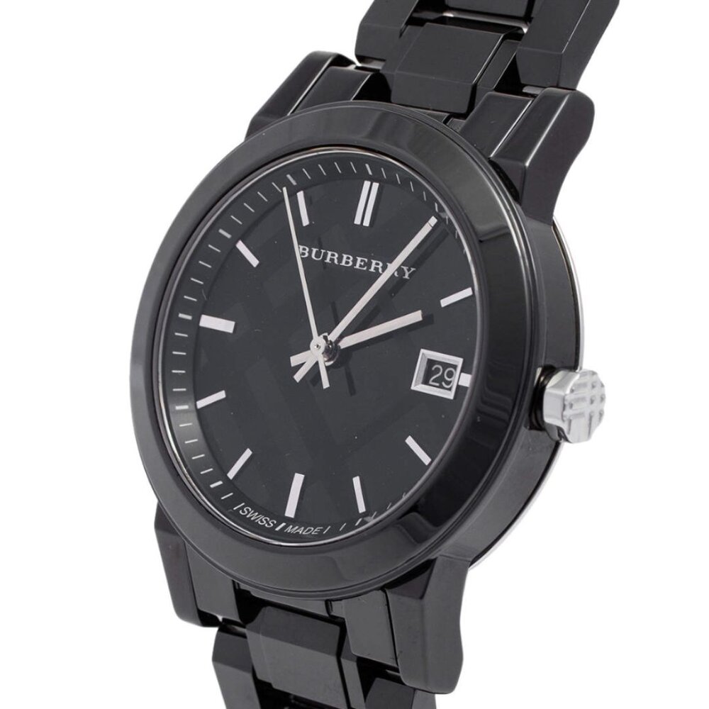 NWT Burberry Unisex Classic Checked Analog Quartz 34mm Watch BU9181